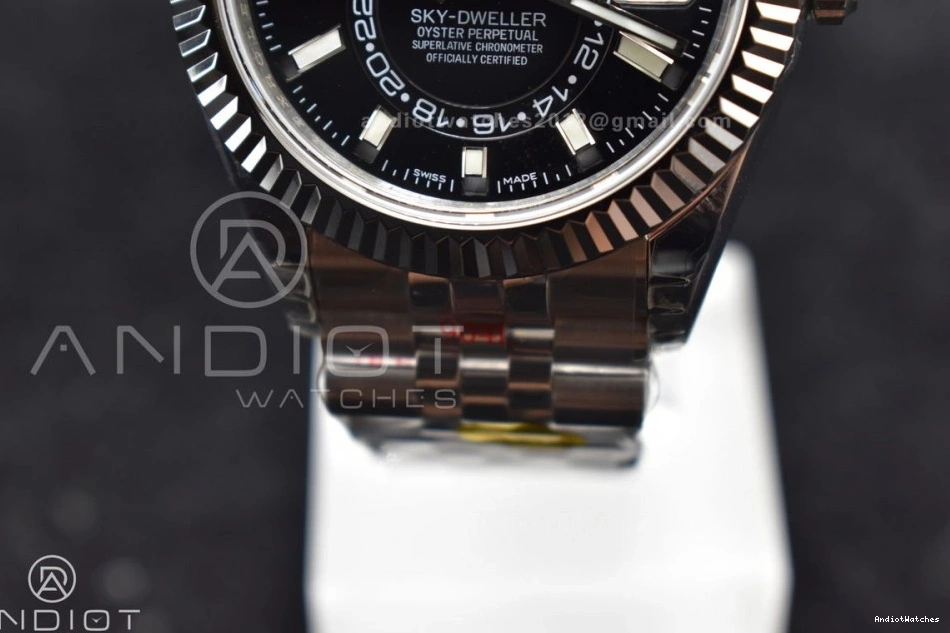 Edition Best 1107 Noob SS Jubilee Skydweller on SS Dial A23J Bracelet Affordable Black 0114